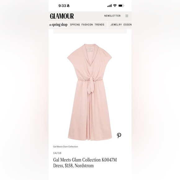 Gal Meets Glam Pink Spring Party Dress Size 4 - Picture 6 of 6